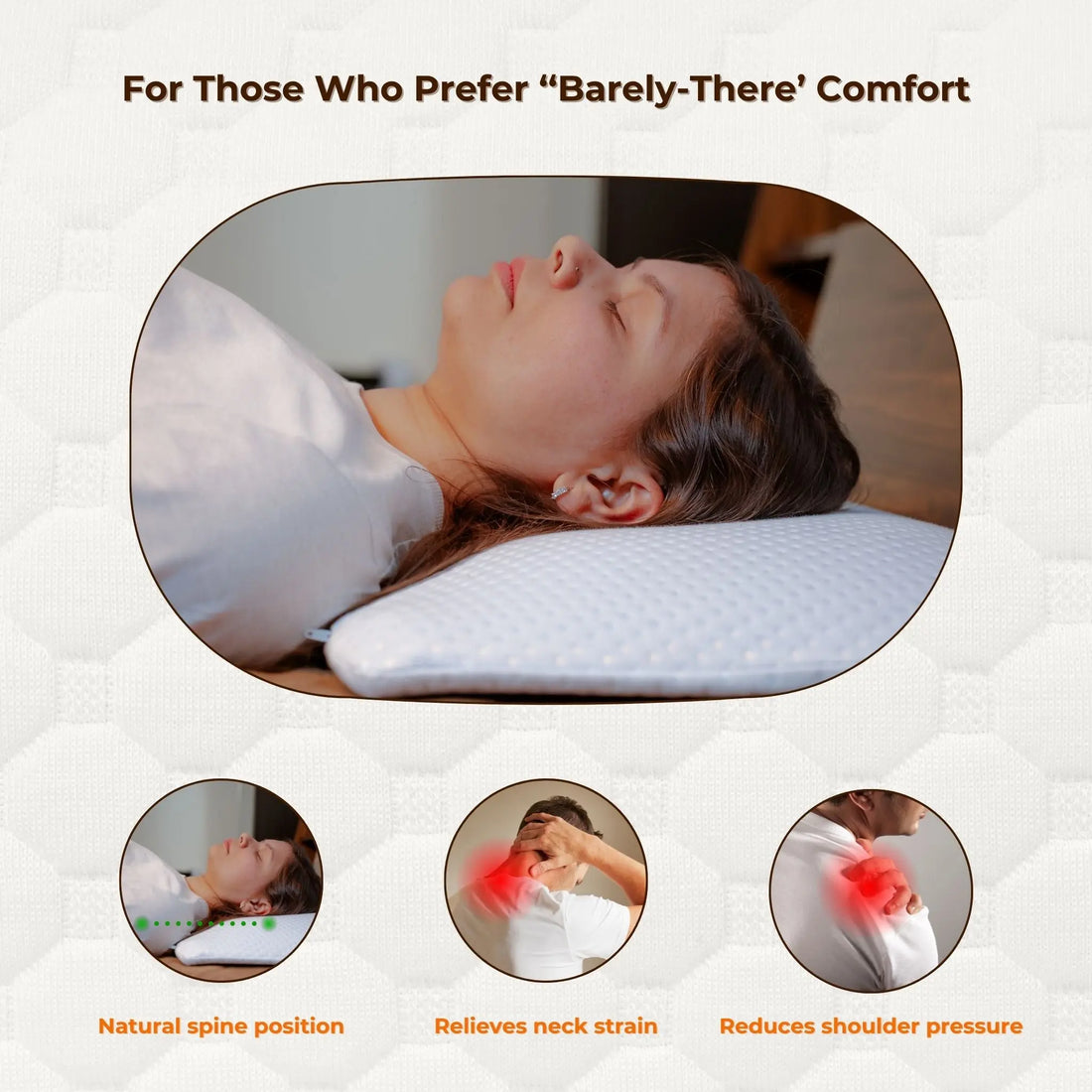 ZEN Memory Foam Thin Pillow ZEN PillowsNCushions