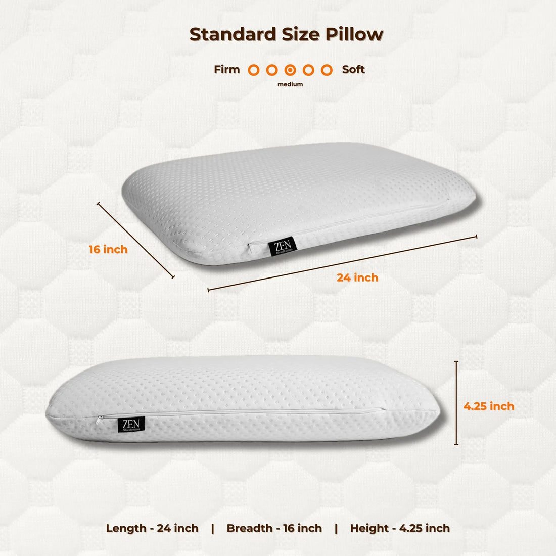 ZEN Ultra Memory Foam Pillow ZEN PillowsNCushions