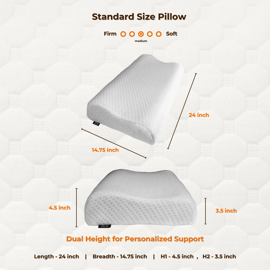 ZEN Cervical Contour Pillow Zen