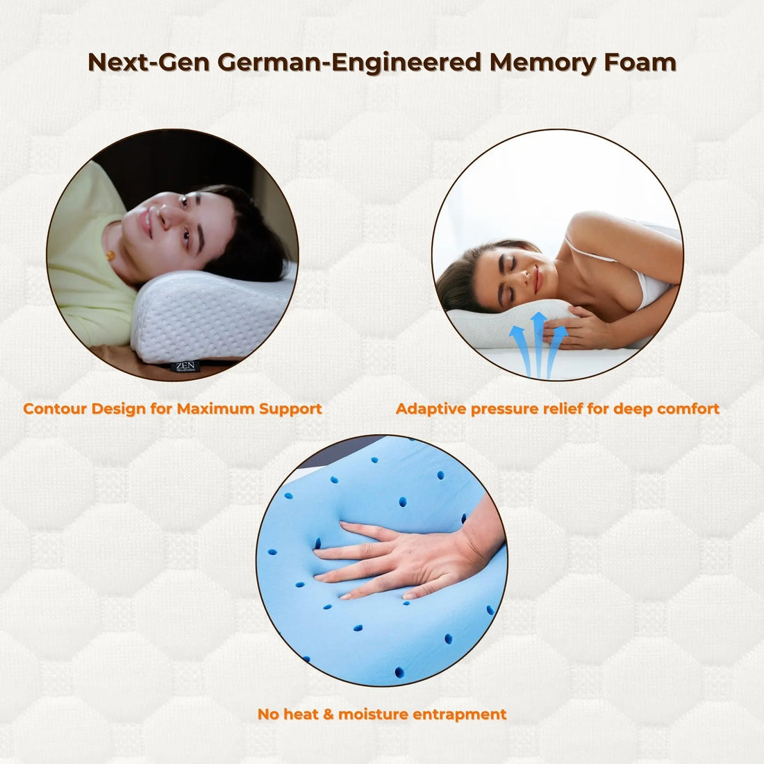 ZEN Cervical Contour Pillow Zen