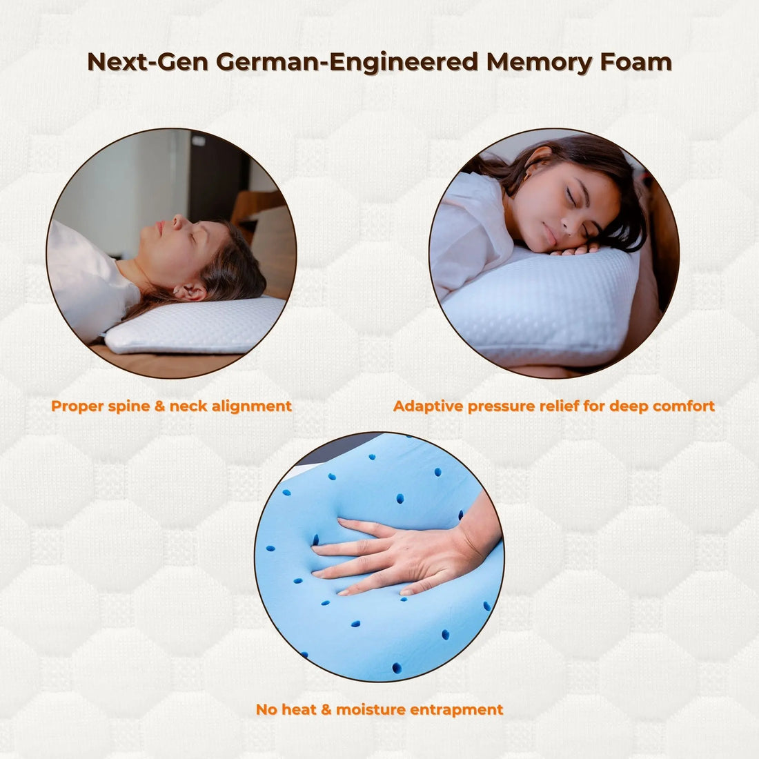 ZEN Memory Foam Thin Pillow ZEN PillowsNCushions