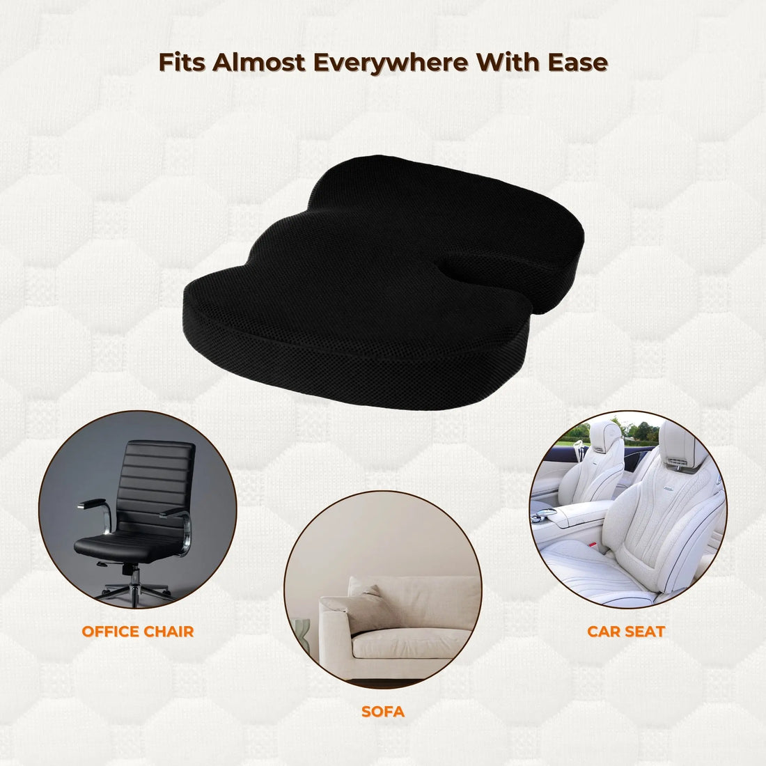 ZEN Ultra Coccyx Seat Cushion ZEN PillowsNCushions