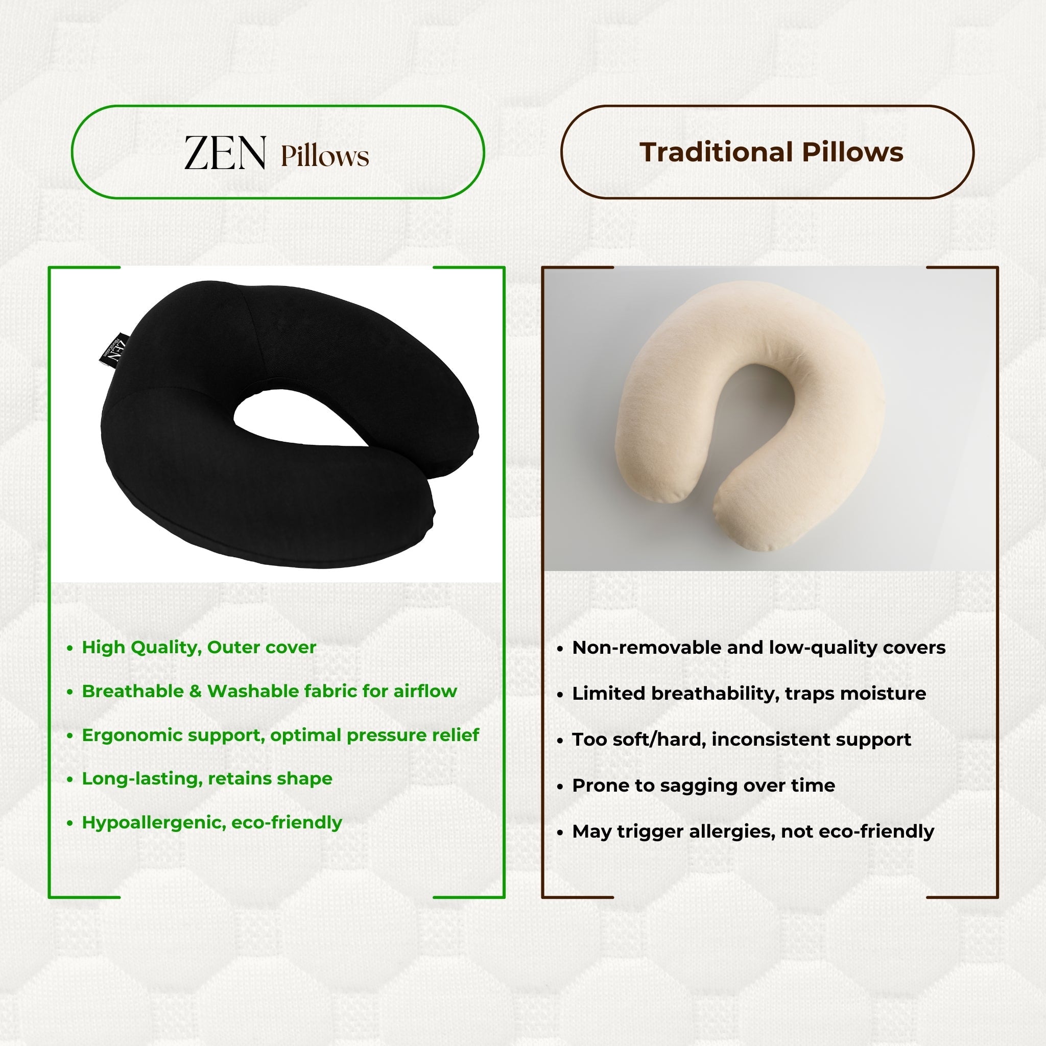 ZEN Travel Neck Pillow ZEN PillowsNCushions